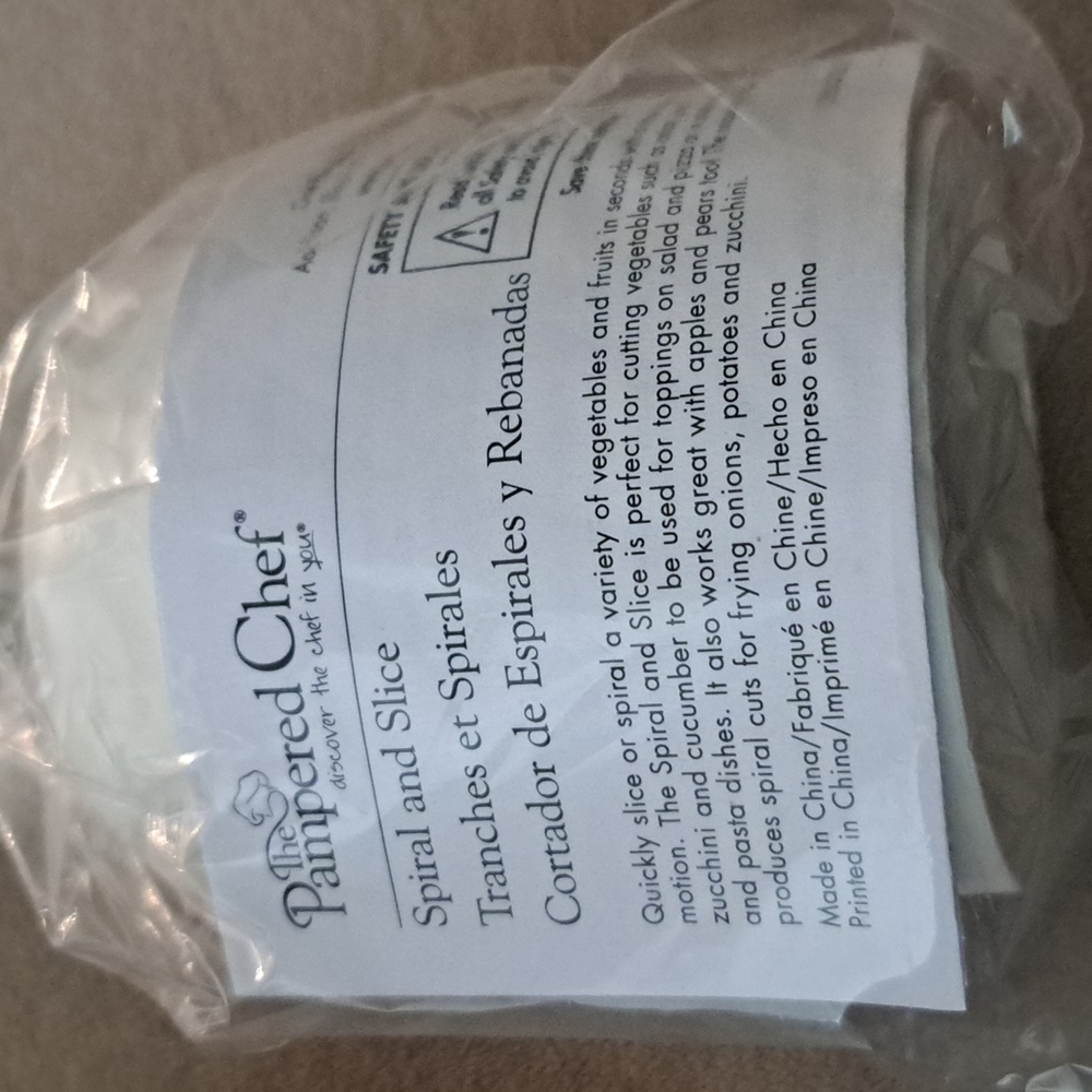 Pampered chef spiral & slice